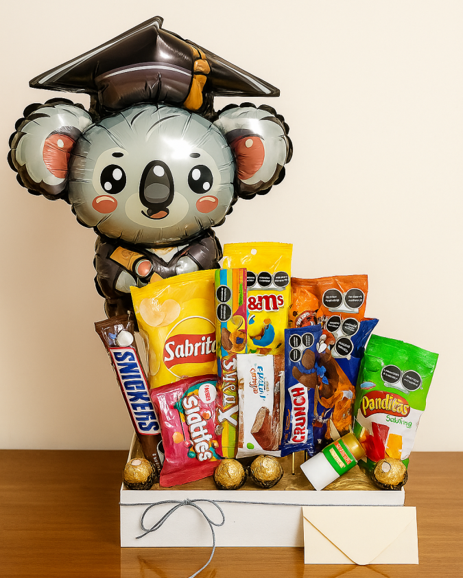 Arreglo graduacion globo Koala