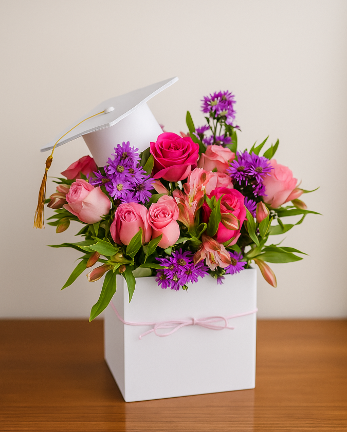 Arreglo graduacion flores